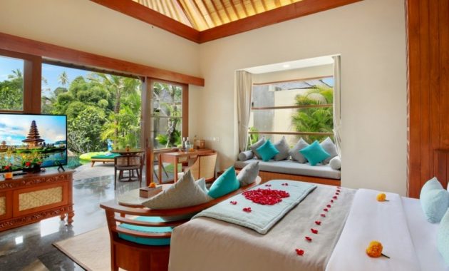 aksari resort ubud, akomodasi mewah cocok untuk honeymoon dengan pemandangan hutan yang asri