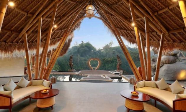 aksari resort ubud, akomodasi mewah cocok untuk honeymoon dengan pemandangan hutan yang asri