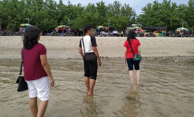 akses jalan menuju lokasi pantai delegan pasir putih gresik dan berapa harga tiket masuknya