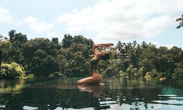 berapa harga berenang di hanging garden ubud tanpa menginap?