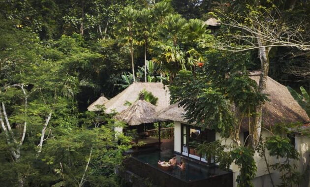 berapa harga berenang di hanging garden ubud tanpa menginap?