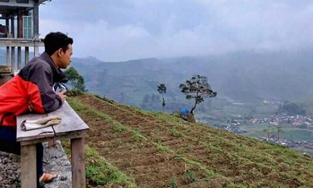 gardu pandang tieng, melihat terbit dan terbenamnya sang mentari