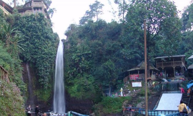 indahnya curug luhur bogor di kaki gunung salak