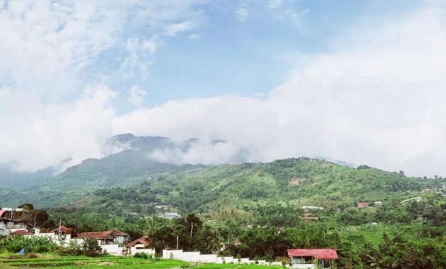 Lagi Hits di Bogor, Lenirra Villa Yang Estetik Dengan Pemandangan Gunung Salak dan Sawah Asri!