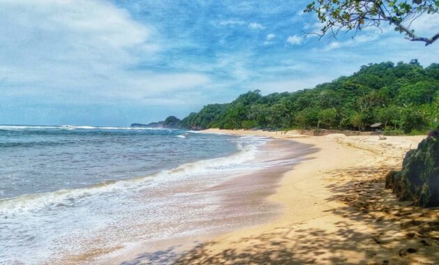 pantai pasir panjang malang, Wisata Bahari, Rute Menuju Pantai, Harga Tiket Masuk, Wisata Keluarga, Penginapan