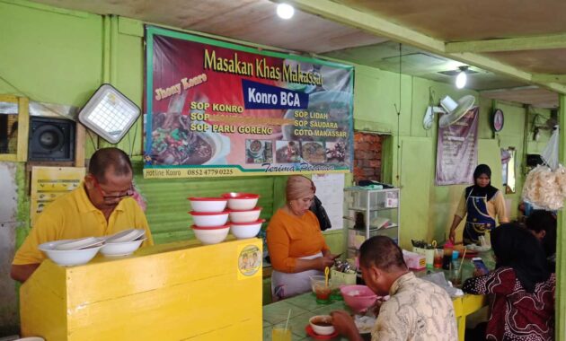 sop konro bca, kuliner dalam gang sempit paling laris di balikpapan