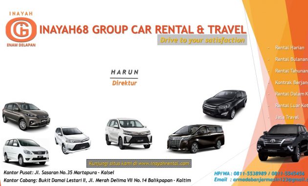 Top 16+ Daftar Referensi Rental Mobil Banjarmasin Dengan Harga Sewa Murah Mulai Rp35.000 Per Jam
