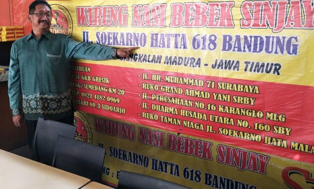 warung bebek sinjay yang hits kini hadir di bandung