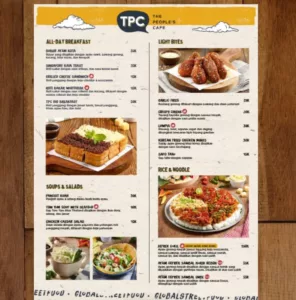 daftar menu the people’s cafe 2024 dari jajanan hingga makanan berat