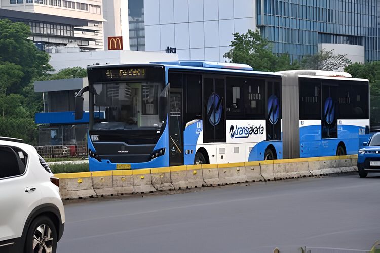 Ilustrasi Transjakarta. 