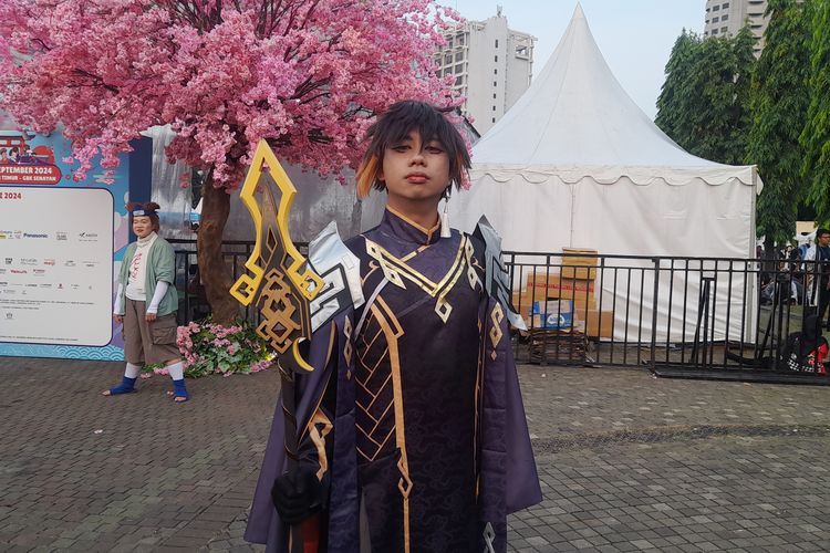 Iwan (27), satu dari banyak cosplayer yang datang ke festival Jak-Japan Matsuri 2024, 