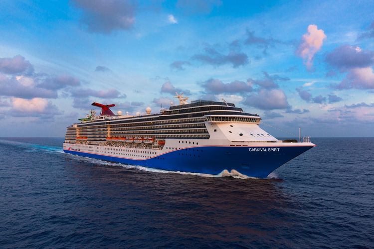 Ilustrasi kapal pesiar Carnival Spirit.