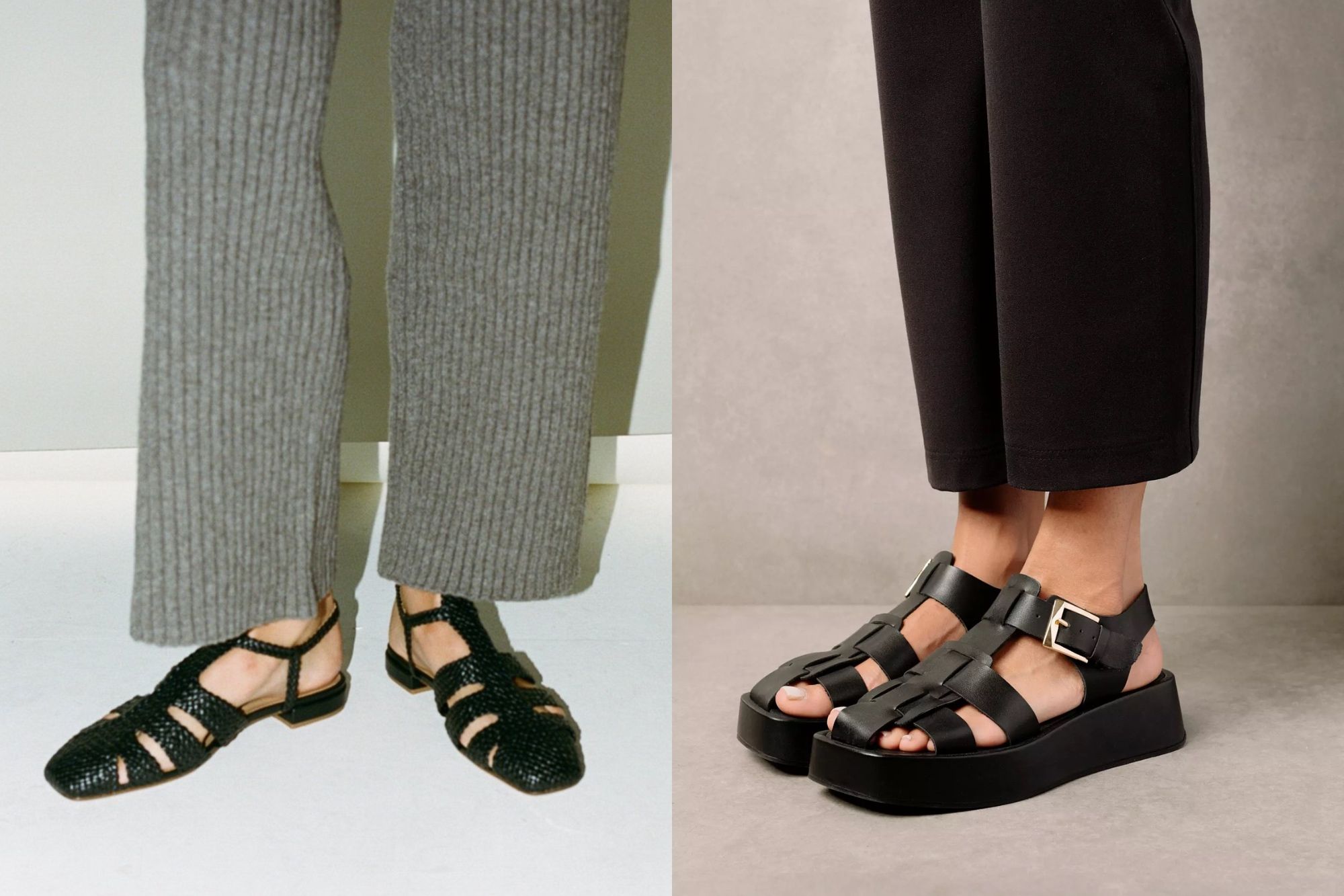model sepatu sandal wanita yang simple dan elegan, 1. T-Strap Sandals, 2. Fisherman Sandals, 3. Double-Buckle Sandals, 4. Strappy Sandals, 5. Sandal dengan Hak Balok, 6. Platform Sandals