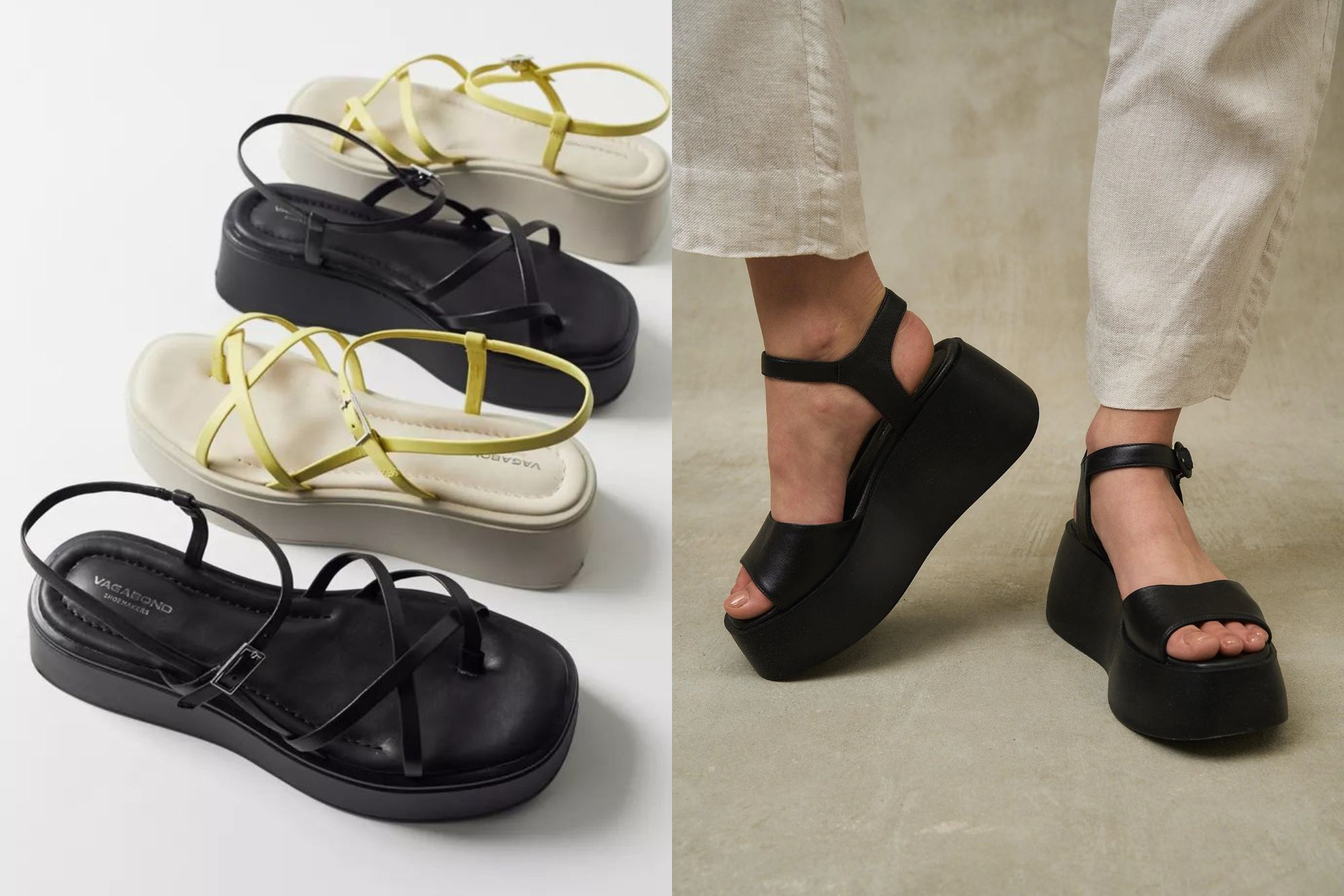 model sepatu sandal wanita yang simple dan elegan, 1. T-Strap Sandals, 2. Fisherman Sandals, 3. Double-Buckle Sandals, 4. Strappy Sandals, 5. Sandal dengan Hak Balok, 6. Platform Sandals