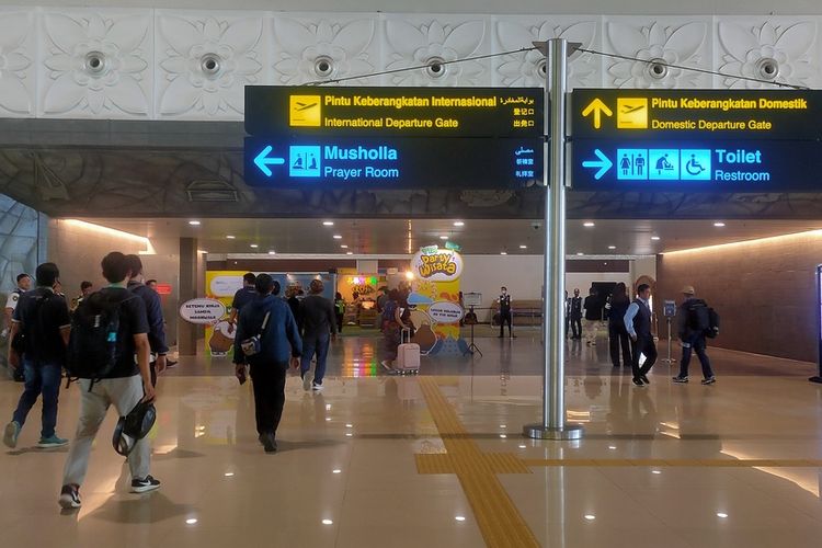 Situasi ruang di Bandar Udara Yogyakarta International Airport (YIA) di Kapanewon Wates Temon, Kabupaten Kulon Progo, Daerah Istimewa Yogyakarta.